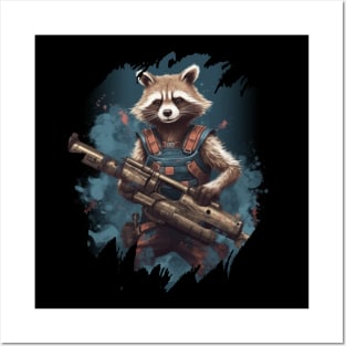 Raccoon Posters and Art